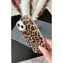 Стильний чохол Leopard для iPhone 13 — біла рамка, відкритий виріз камери